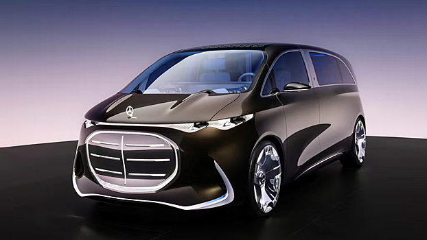 65-дюймовый экран, 42 динамика и стеклянная дверь: Mercedes показал роскошный минивэн
