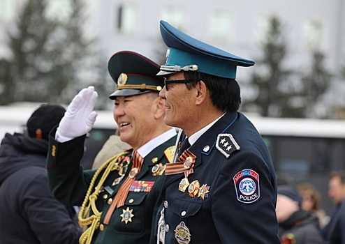 Военнослужащие Вооруженных сил Монголии приняли участие в Параде Победы в Улан-Удэ