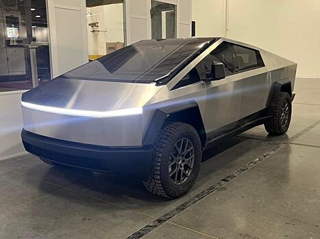 Первый снимок серийного электрического пикапа Tesla Cybertruck опубликовал Mydrivers