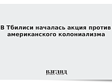 В Тбилиси началась акция против американского колониализма