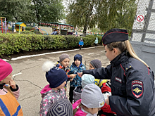 В Самарской области полицейские провели мероприятия по дорожной безопасности с самыми маленькими пешеходами