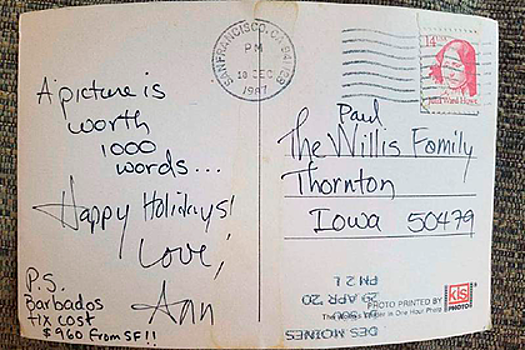 Мужчина получил отправленную 33 года назад открытку благодаря коронавирусу