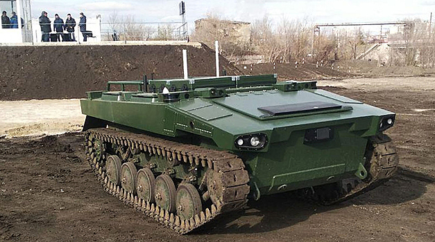 Как человек: в России опробовали боевой робот «Маркер»