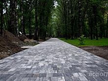 Более 40 % работ по благоустройству выполнено в парке Ветеранов в Вологде