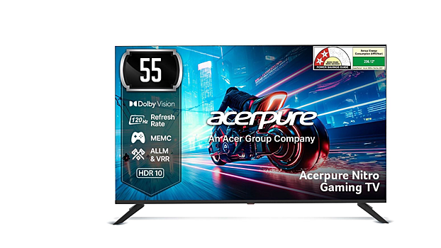 В Acer представили доступный игровой телевизор Nitro с 4K QLED и Dolby Atmos