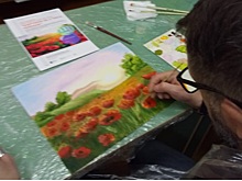 В библиотеке № 192 прошел мастер класс по живописи