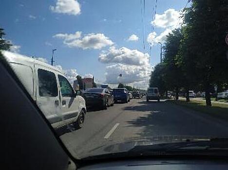 Московский проспект в Калининграде перекрыли из-за строительства коллектора
