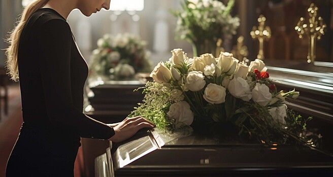 Все несут полевые цветы: в Москве прощаются с оператором Сергеем Политиком, которого зарезали у дома