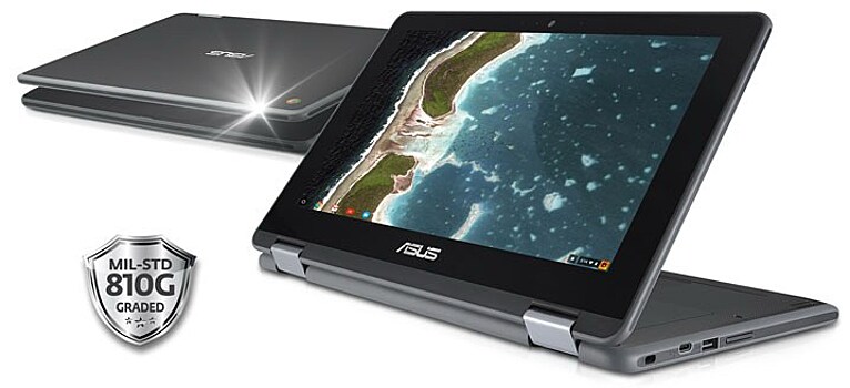 ASUS выпустила ноутбук Chromebook Flip C213 в прочном корпусе