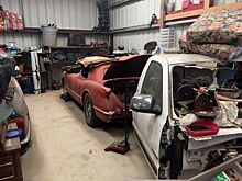 В старом гараже нашли уникальный гоночный шоу-кар Chevrolet Corvette, простоявший там 50 лет