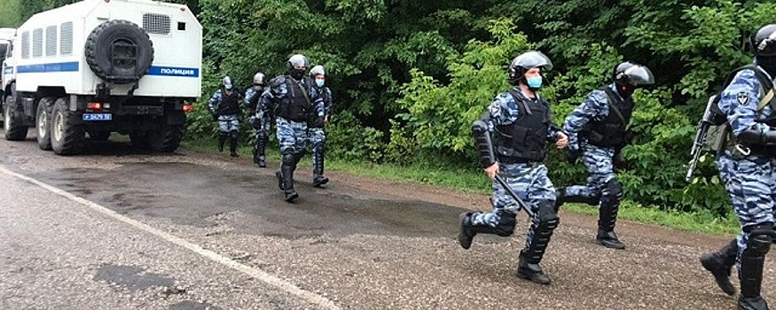 В Башкирии после протеста были задержаны 22 человека