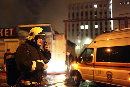 Возгорание произошло в общежитии Мосметростроя на Черноморском бульваре