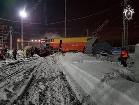 Ночью на станции "Безымянка" столкнулись снегоуборочный и грузовой поезда