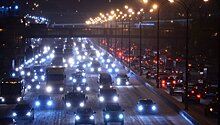Московские дороги в понедельник загружены менее обычного