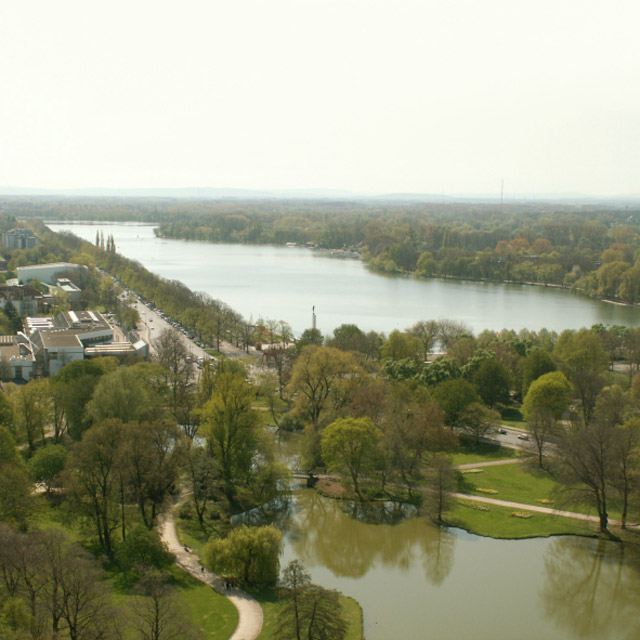 Озеро Маш, Ганновер, Нижняя Саксония, Германия, Европа