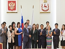 Елизавета Солонченко приняла гостей из корейского города-побратима столицы Приволжья