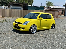 Создан единственный в мире заднеприводный Suzuki Swift с LS1 V8