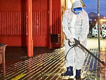 В Красногорске продезинфицировали 160 км дорог