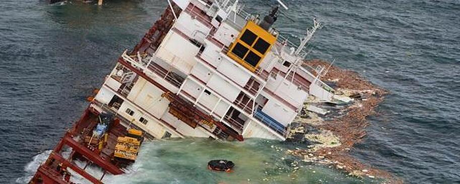 Спасатели нашли 12 человек с затонувшего гонконгского судна