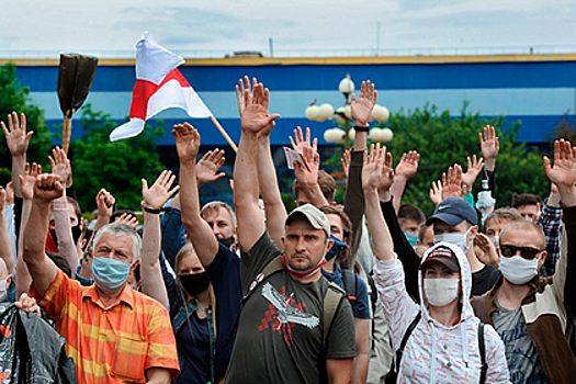 В Минске прошла массовая акция протеста из-за задержаний соперников Лукашенко