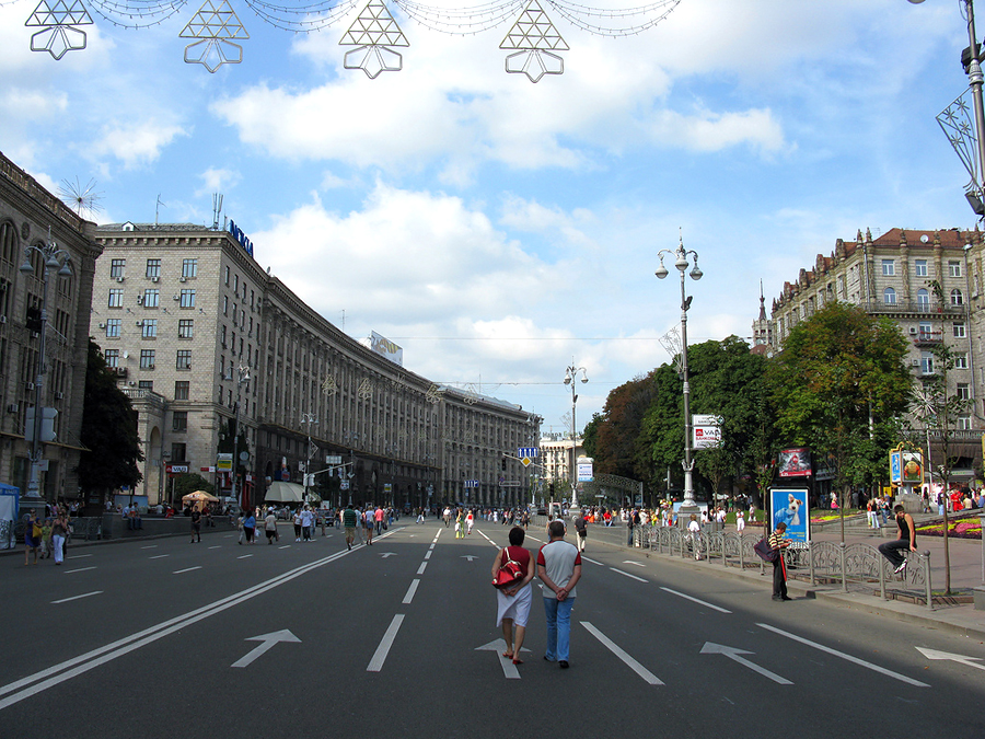 Крещатик, Киев, Украина, Европа