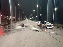 В Ноябрьске в ДТП погиб байкер. ВИДЕО