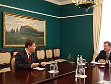 Дмитрий Азаров провел рабочую встречу с руководителем самарского обкома КПРФ Алексеем Лескиным