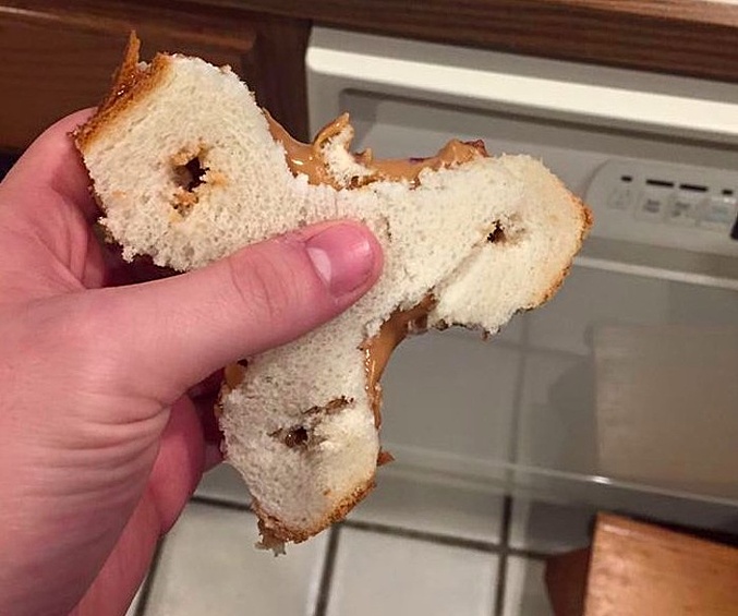 Бутерброд в форме спиннера: кому-то туго живется в изоляции?