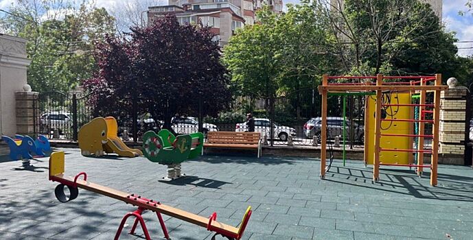 На Пушкинской по проекту инициативного бюджетирования благоустроена детская площадка
