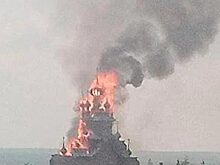 В Донбассе сгорел самый большой деревянный храм Украины