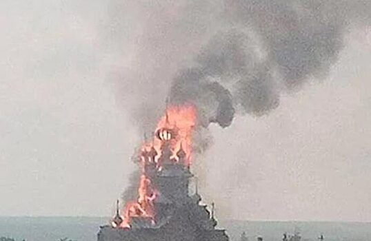 В Донбассе сгорел самый большой деревянный храм Украины