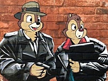 Граффити с Чипом и Дейлом в образах из "Жмурок" украсило Нижний Новгород