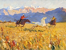 Первая за 34 года выставка "Шедевры искусства Казахстана" открылась в Москве