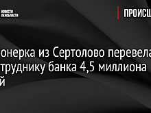 Пенсионерка из Сертолово перевела лжесотруднику банка 4,5 миллиона рублей