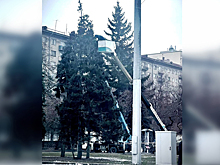 Новосибирск начали украшать к Новому году-2024