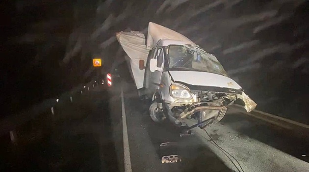 В Нижегородской области «Газель» врезалась в отбойник на трассе