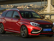 В Сеть попали новый фотографии Lada Vesta SW Sport 2023 года