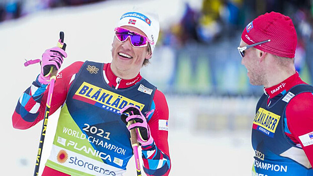 Сборная Норвегии победила в мужской эстафете на чемпионате мира по лыжным гонкам