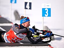 Виктория Сливко выиграла спринтерскую гонку на чемпионате России по биатлону