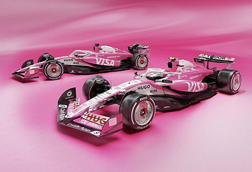 Visa Cash App Racing Bulls сделала розовый болид для Гран При Майами