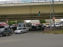 Огромные пробки образовались в Нижнем вечером 24 сентября