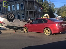 Серьезная авария произошла в центре Томска, есть пострадавшие