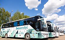 В Нижнекамске на линию вышли "зеленые" автобусы под брендом СИБУРа