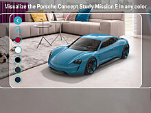 Прототип электрического спорткара Porsche вставили в дополненную реальность