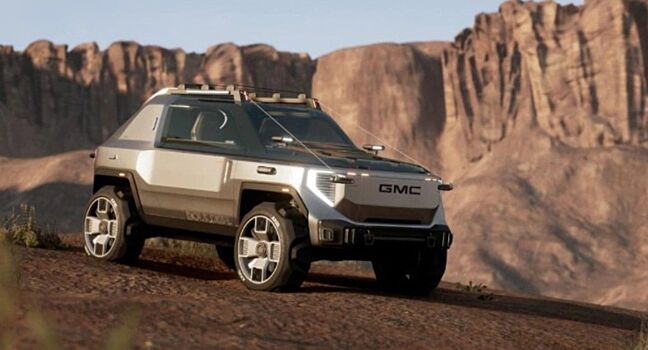 Компактный электрический внедорожник GMC Boulder показали на рендерах