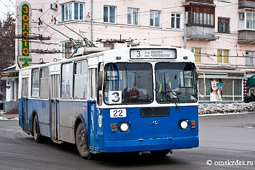 Омские троллейбусы не будут ездить до Водников
