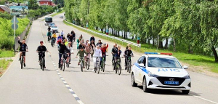 В Липецкой области велопробегом агитируют за дорожную безопасность