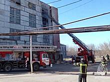 Бункер с мукой загорелся в Подмосковье