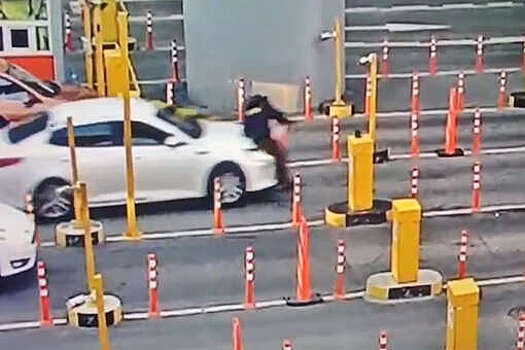 В Шереметьево мигрант сбил охранника, не оплатив парковку, и попал на видео