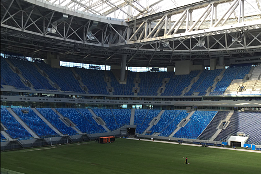 Источник: на стадионе «Санкт-Петербург» завершена укладка нового газона к КК-2017